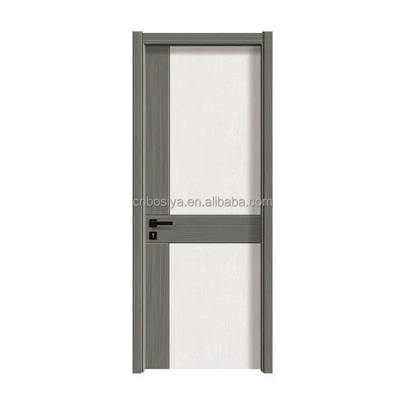 आधुनिक शैली के आवासीय बेडरूम दरवाजे मेलामाइन इंजीनियरिंग लकड़ी के दरवाजे ध्वनिरोधी जलरोधक अन्य दरवाजे