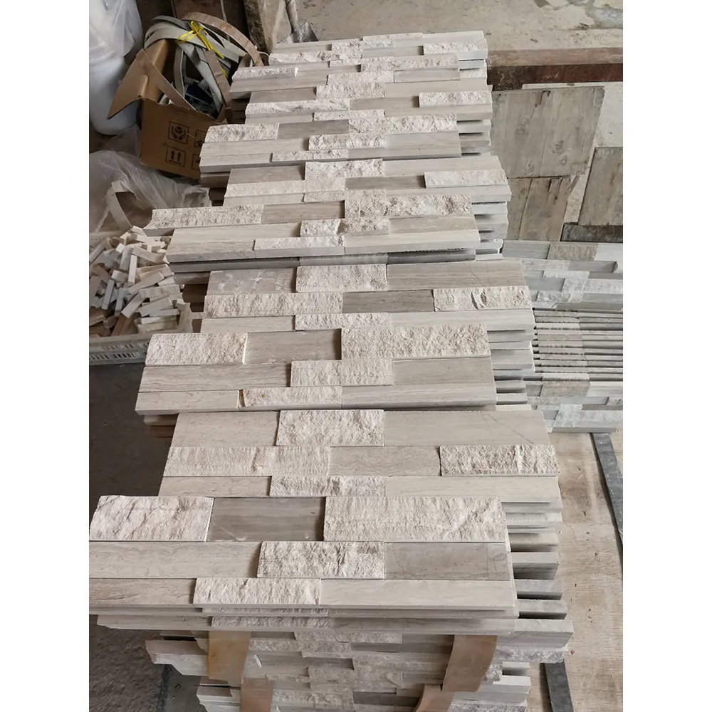 Деревянная легкая мраморная многослойная панель из белого дуба haisa для камина