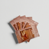 Sachets mats personnalisés thermoscellables à trois soudures, imprimés en héliogravure, résistants à l'humidité, pour café et thé, avec fermeture éclair