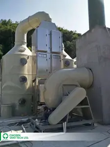 Bruciatori a ventilazione forzata scelti ventilatore centrifugo anticorrosivo di scarico industriale frp per l'estrazione dei fumi di processo