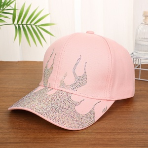 Casquette de baseball trucker personnalisée avec logo brodé, ornée de strass flamme, 6 panneaux, réglable, décontractée, pour l'extérieur, protection solaire, fabrication usine - Product Image 5