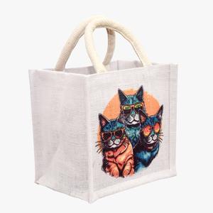 Sac de toilette en jute laminé fabriqué en Inde avec intérieur imperméable pour cosmétiques et articles essentiels au meilleur prix - Product Image 3