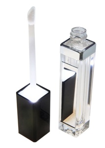 empty custom logo 4.5ml 5ml 6ml 7ml 8ml 10ml square led light clear lipgloss container <b>lip</b> <b>gloss</b> tubes with mirror - Product Image 2