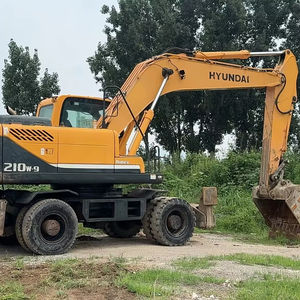 Excavadora de ruedas Hyundai 210w-9 usada, buenas condiciones, 20 toneladas, excavadora Hyundai 210w-9 usada a la venta - Product Image 1