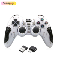 Manette de jeu sans fil USB 2.4G haute vitesse Double choc Manette de jeu pour Ps2 Ps3 PC Ordinateur portable Android TV Box