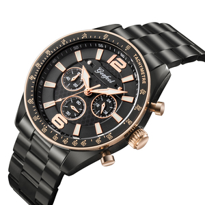 Luxury Fashion GFL-Z1120-2 Deep Press Pattern Functional Dial Custom Own Brand VD54 Quartz <b>Watches</b> Stainless steel <b>case</b> - Product Image 3
