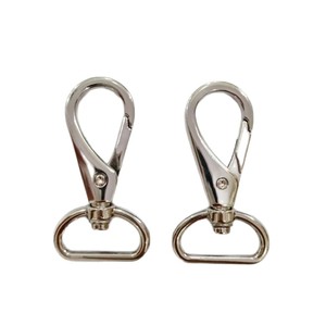 D-Tail <b>Snap</b> <b>Hook</b> Zinc Alloy 20mm Inner Diameter 50mm Total Length Bag Strap Connector Hardware - Product Image 1
