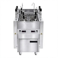 Cuiseur à nouilles automatique à 6 paniers, bouilloire à pâtes commerciale en acier inoxydable avec barre de levage, machine à faire bouillir pour cuisine de restaurant