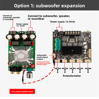 Módulo Amplificador de Audio Digital TPA3116D2 5.0, Configuración de 21 Canales, Salida de Subwoofer de 50W+2+100W, Expandible, Versión para China Continental