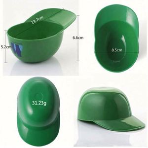 Conteneur en plastique PP sans BPA personnalisé de 8 oz, réutilisable, mini-casque de baseball, bol à collation, bol à crème glacée - Product Image 4