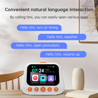 Reloj Despertador Inteligente con Asistente de Voz IA GPT, Temporizador Pomodoro, 50 Conjuntos de Recordatorios de Alarma, Interacción en Lenguaje Natural, Carga USB