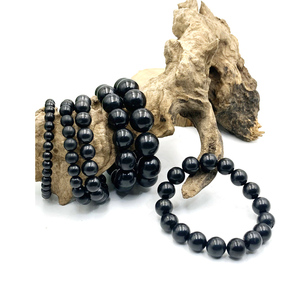 Shungite braccialetto per messa a terra indossato assorbire le influenze <span class=keywords><strong>di</strong></span> gadget elettronici vera pietra <span class=keywords><strong>di</strong></span> Shungite tipo II con certificato - Product Image 5