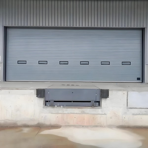 Porte de garage sectionnelle industrielle électrique à levage vertical avec fenêtre de visualisation pour entrepôts frigorifiques et zones de chargement - Product Image 1