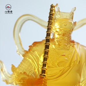 Cổ Điển Sang Trọng Trung Quốc Pha Lê Trang Trí Phong Thủy Pha Lê Thủy Tinh Phật Điêu Khắc Cho Trang Trí Nội Thất - Product Image 2