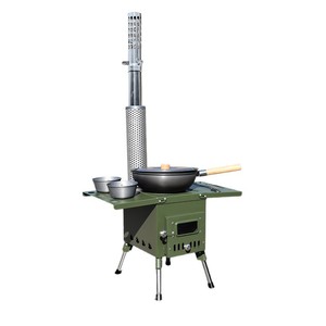 Camping <b>Stove</b> Outdoor Wood Burning Portable Gasification <b>Stove</b> With Chimney For Outdoor Use - Product Image 4