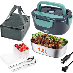 Boîte à lunch portable en gros 110V/220V avec sac en acier inoxydable pour la maison et la voiture - Product Image 1