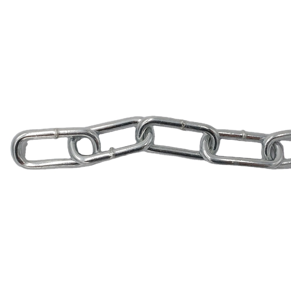 DIN 763 3mm Galvanized Carbon Steel Welded Link Chain for Transmission Available in Short Mid Long Versions
