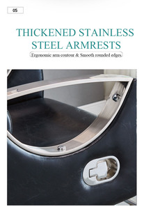 Sillón de Peluquería Profesional Hidráulico con Base Giratoria de Altura Ajustable y Tapicería de Cuero PU para Salón de Belleza - ¡Gran Oferta! - Product Image 5