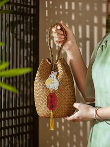 Scatole Regalo e Sacchetti di Carta Personalizzati all'Ingrosso in Stile Vintage con Cesto in Bambù per Mooncake, Confezioni Festive Assortite per Mooncake del Festival di Metà Autunno - Product Image 3