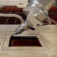 5 axes cnc haute pression métal jet d'eau jet d'eau marbre coupe machine jet cutters pour granit métal verre prix