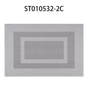 Tapete de aislamiento de mesa de comedor de doble marco tejido de PVC ecológico nórdico clásico mantel Individual de estilo occidental para uso doméstico y hotelero - Product Image 2