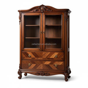 <span class=keywords><strong>Tavolo</strong></span> <span class=keywords><strong>da</strong></span> Conferenza di Lusso OE FASHION in Legno Massello Intagliato a Mano con Triplo Piedistallo e Piano Impiallacciato per Sale Riunioni di Hotel - Product Image 5