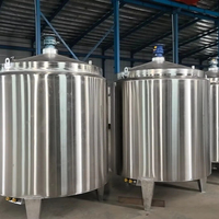 Cuve de mélange en acier inoxydable 100L-1000L avec agitateur homogénéisateur, contrôle automatique, chemise chauffante et chauffage électrique