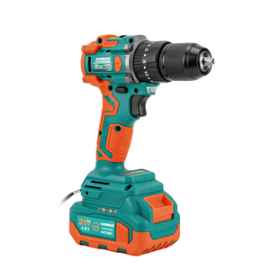 Heavy-duty Impact Drill 1/2" Keyless Metal Chuck Cordless Hammer With Battery Kit for Drilling Brick Wall 140809 21V Cordless Po - Product Image 3