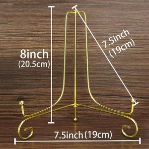 Màu vàng gấp sắt món ăn tấm hiển thị giá vẽ đứng và Khung Ảnh - Product Image 4