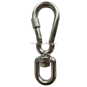 Vente chaude usine : Mousquetons à vis pivotants en acier inoxydable 304, verrouillables, pour l'escalade - Product Image 1