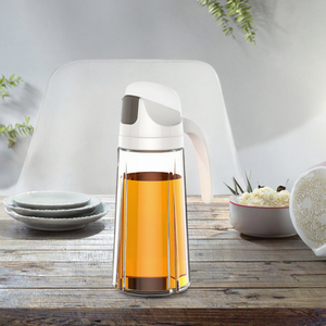 H984 Pot à <span class=keywords><strong>huile</strong></span> en verre moderne de haute qualité, écologique, anti-fuite, ouverture/fermeture automatique, bouteille à épices de <span class=keywords><strong>cuisine</strong></span>, <span class=keywords><strong>huile</strong></span>, vinaigre - Product Image 3