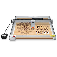 LASER TREE K1 MAX 60W Machine CNC laser DIY pour découpe et gravure, machine de gravure laser pour bois, métal, contreplaqué, acrylique, caoutchouc, MDF