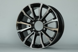 Cerchi in Lega di Alluminio OEM 15 17 18 19 20 Pollici, PCD 6*139.7, Nero Lucido con Faccia Lavorata, per Auto Passeggeri - Product Image 3