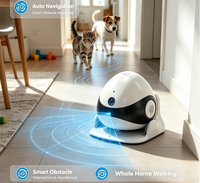 Robot de compagnie IA automatisé avec caméra HD, interaction mobile, évitement d'obstacles, recharge automatique, batterie 5000 mAh, compagnon interactif infrarouge
