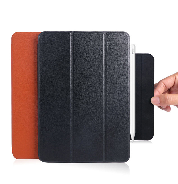 Premium Leather Folio for iPad Pro 12.9-inch - Folio Case with Pencil Slot Multi-Angle Stand - OEM Custom Tablet Case Wholesale