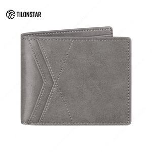 TILONSTAR TVW101 Porte-cartes de visite multifonctionnel en cuir compact et durable Petit portefeuille à manches de crédit bloquant la RFID pour hommes - Product Image 1