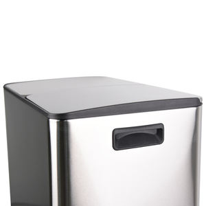 <span class=keywords><strong>Poubelle</strong></span> <span class=keywords><strong>double</strong></span> grande <span class=keywords><strong>poubelle</strong></span> de recyclage <span class=keywords><strong>60L</strong></span> avec <span class=keywords><strong>poubelle</strong></span> à pédale pliable en acier inoxydable avec couvercle d'ouverture WBS033L60 - Product Image 5