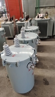 Transformador Monofásico de 25 Kva 50 Kva 11kv 13.2kv a 380v 220v para Montaje en Poste, Tipo Onan, de Cobre, D10