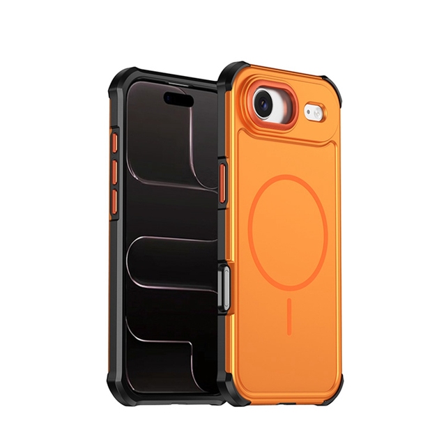 Metal Lens Protect Hybrid TPU PC Magnetic Mobile Phone Case for iPhone 17 Air 16 15 14 Promax Wireless Charging Back Cover