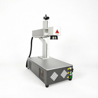 Machine de marquage laser à fibre industrielle 20W 30W Raycus pour métal, logo, mini, portable, de bureau, DIY, bijoux