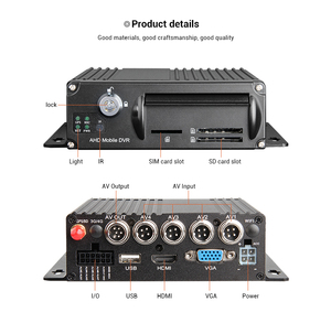 Bộ Máy Ghi Hình Video Xe Hơi DVR Di Động 4 Kênh 1080P GPS AHD Thẻ SD Với Hai Mặt Phía Trước Phía Sau 4 Camera Chống Nước - Product Image 2