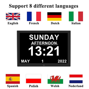 Horloge numérique de calendrier et de rappel de médicaments avec alarme pour personnes âgées, patients atteints de démence, vision défectueuse, Alzheimer - Product Image 5