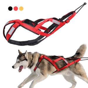 Doe Pet Nuevo arnés para mascotas Correa de tracción de peso altamente reflectante de lujo Arnés ajustable personalizado para perros de trineo grande - Product Image 1