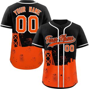 Camiseta de Béisbol Personalizada para Hombre con Diseño de Graffiti, Nombre del Equipo, Número y Logotipo - Product Image 1