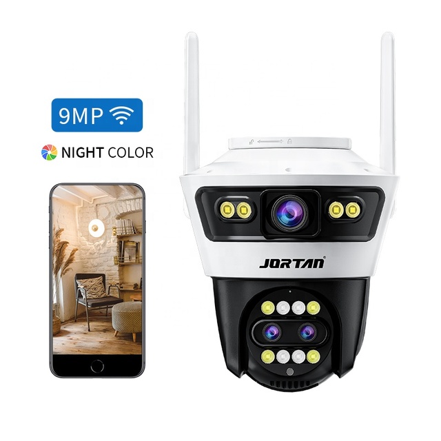 Jortan Dual Lens Linkage 9MP Network Ip66 Waterproof 10X ZOOM Security IP Camera Wifi Ip Network Camera