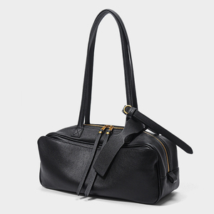 Bolso Boston de Lujo de Primera Calidad en Piel Vacuna, Bolso de Hombro Simple y Moderno para Otoño Invierno - Product Image 5