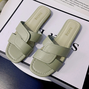 Nuove Ciabatte Estive da <span class=keywords><strong>Donna</strong></span> di Tendenza Comode Leggere e Casual con Elegante Design a Fascia Unica e Punta Quadrata Aperta - Product Image 6