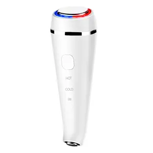 Beauty device face skin care cooling heating Red light Blue light Anti eye wrinkle eye care vibration device