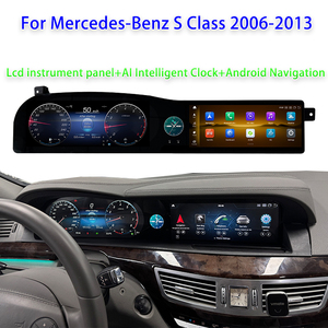 Tableau de bord LCD à double écran, nouveau design, pour Mercedes Benz Classe S W221 2006-2013, horloge intelligente AI, radio multimédia Android - Product Image 1