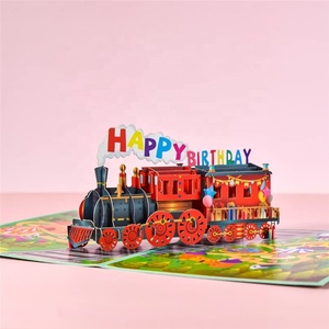 Biglietti d'Auguri 3D Pop-up per Bambini con Torta, Cartoline <span class=keywords><strong>di</strong></span> <span class=keywords><strong>Buon</strong></span> <span class=keywords><strong>Compleanno</strong></span> con Busta, Pronti per la Spedizione - Product Image 2